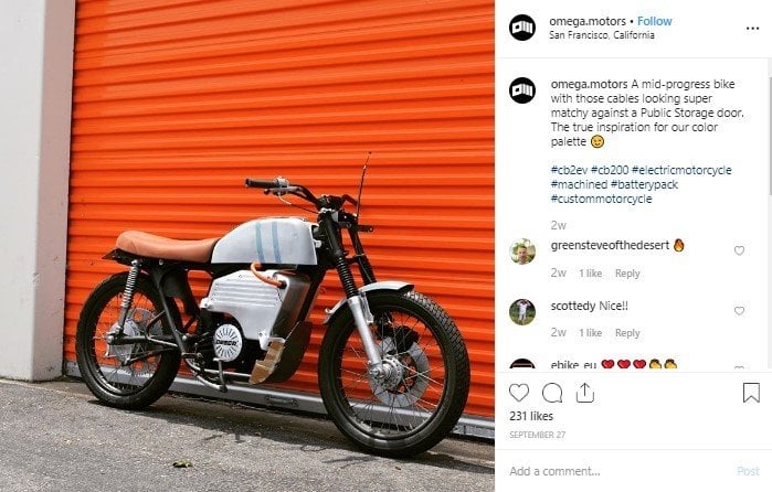 Honda CB200 Lansiran Tahun 1975. (Instagram/omega.motors)