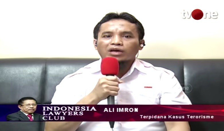 Terpidana kasus terorisme Bom Bali, Ali Imron (Youtube Indonesia Lawyers Club)