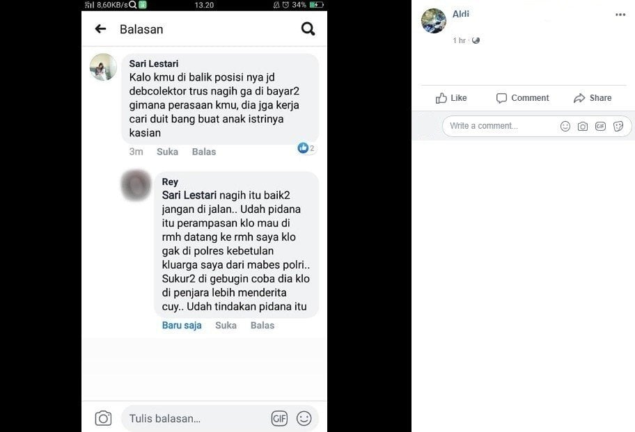 Tunggak Cicilan Motor, Pria Malah Tuduh Penagih Maling Sampai Dipukuli Warga. (Facebook)