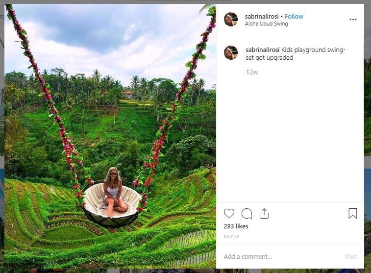 5 Rekomendasi Ayunan Instagenic di Bali (instagram.com/sabrinalirosi)