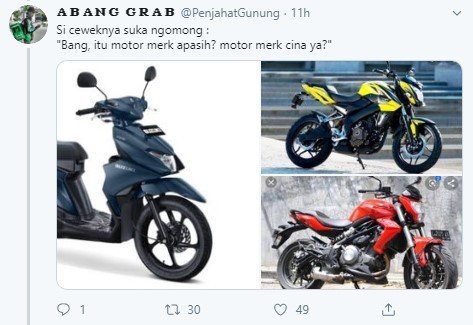 Melihat Gaya Bicara Cowok Sesuai Motornya, Setuju Nggak? (Twitter/PenjahatGunung)