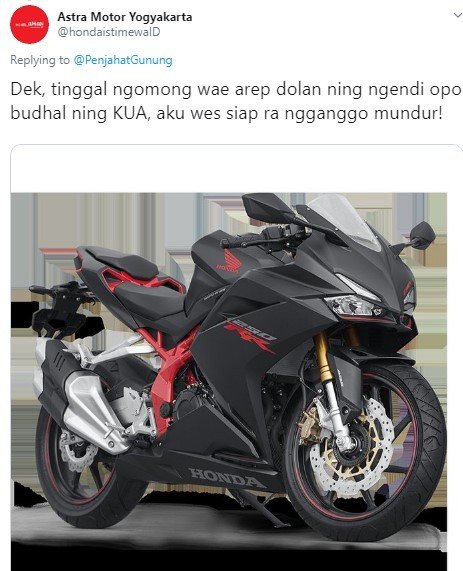 Melihat Gaya Bicara Cowok Sesuai Motornya, Setuju Nggak? (Twitter/PenjahatGunung)