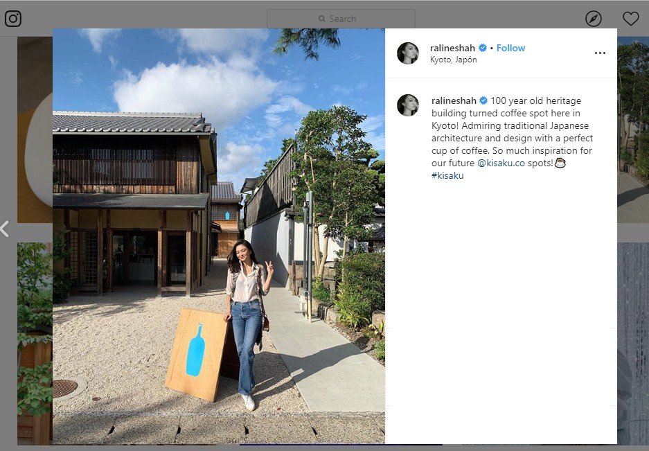 Trip ke Jepang, Raline Shah Ungkap Lokasi yang Menginspirasi Kedai Kopi Kisaku. (instagram.com/ralineshah)