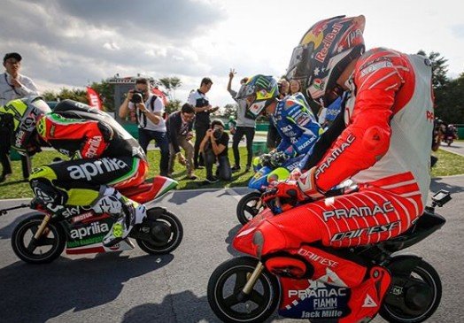 Balapan motor mini di MotoGP. (Instagram/@MotoGP)