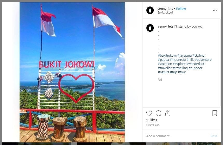 5 Spot Wisata Kekinian di Jayapura (instagram.com/yenny_lets)