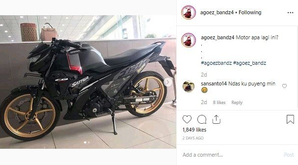 Sepeda Motor Kawin Silang. (Instagram/agoez_bandz4)