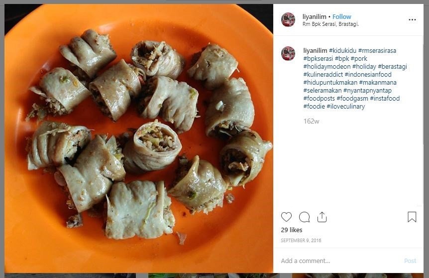 Makanan Khas Indonesia yang Terancam Punah (instagram.com/liyanilim)