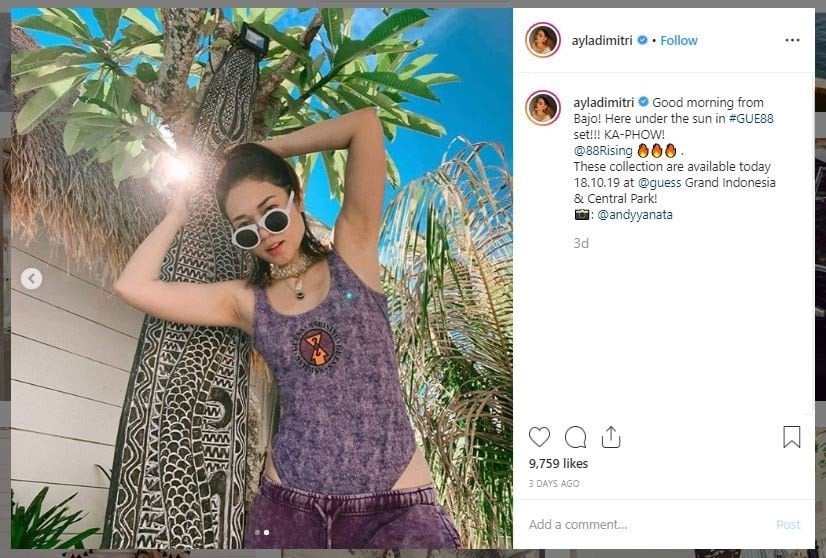 Influencer Ayla Dimitri Bulan Madu ke Labuan Bajo (instagram.com/ayladimitri)