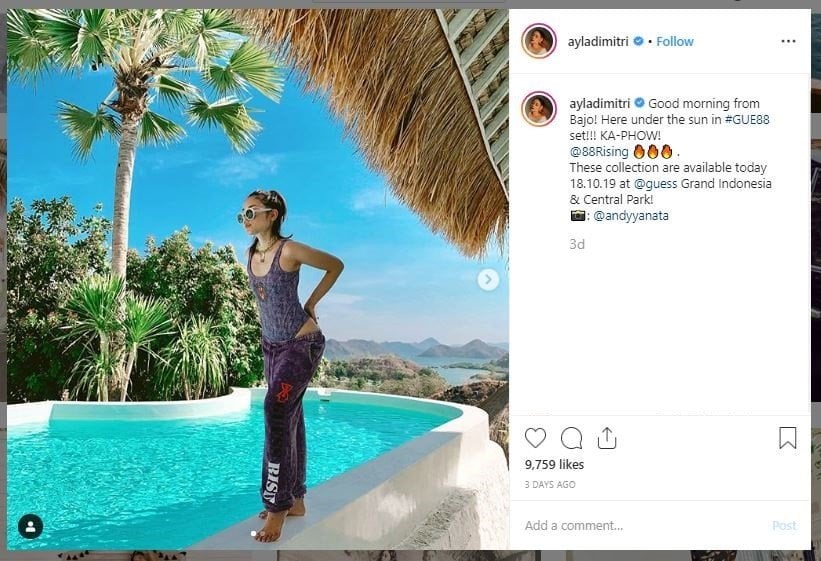 Influencer Ayla Dimitri Bulan Madu ke Labuan Bajo (instagram.com/ayladimitri)