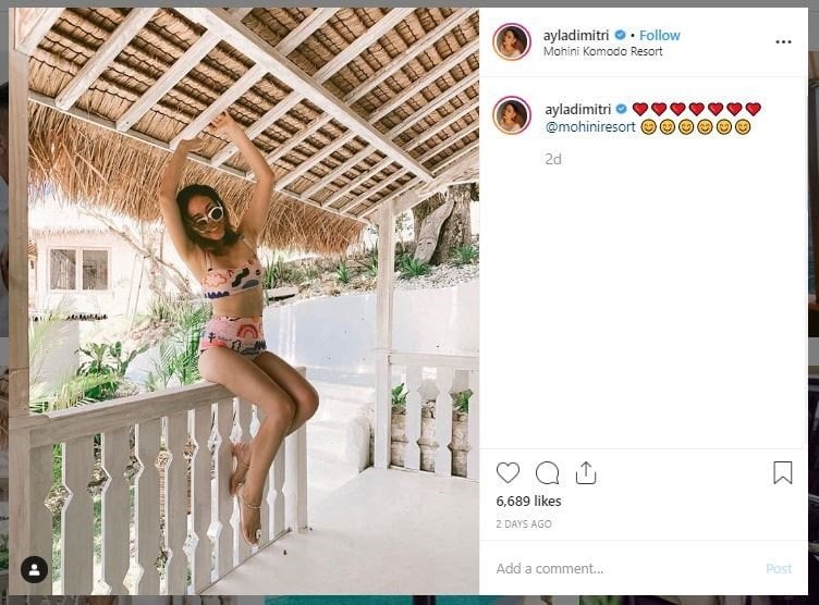 Influencer Ayla Dimitri Bulan Madu ke Labuan Bajo (instagram.com/ayladimitri)