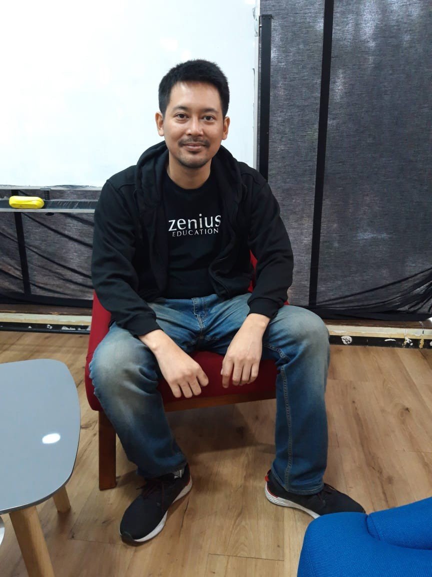 Wisnu Subekti, President of Zenius Education. (Suara.com/Vania)