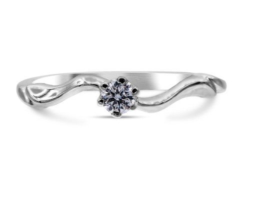 Circular Amaryllis Solitaire Ring. (Karatvan)