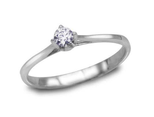 Brilliant Rosa Solitaire Ring. (Karatvan)