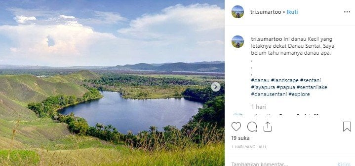 Danau Sentani di Jayapura. (Instagram/@trisumartoo)