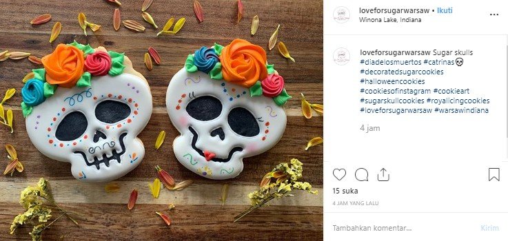 Kreasi kue bertema Halloween. (Instagram/@lovesforsugarwarsaw)