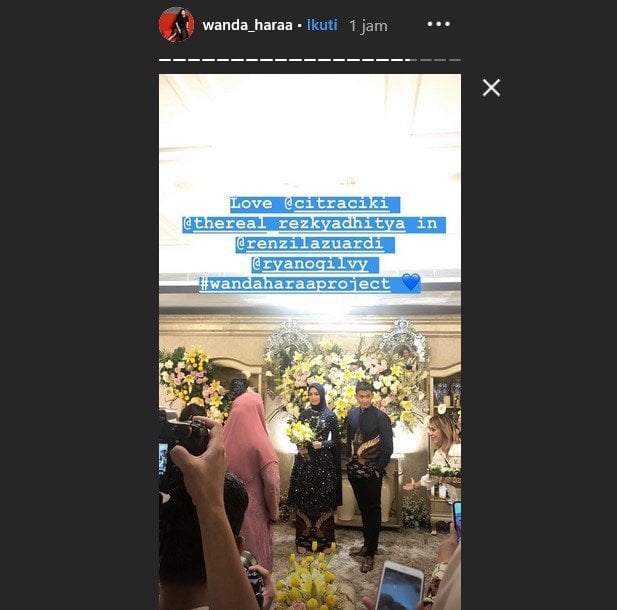 Rezky Aditya dan Citra Kirana menggelar acara lamaran di Bandung, Sabtu (26/10/2019). [Instagram]