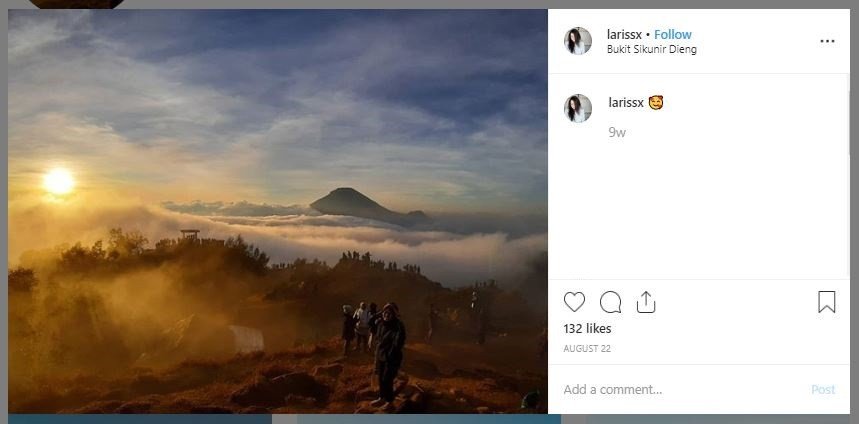 4 Spot untuk Menikmati Sunrise di Indonesia (instagram.com/larissx)
