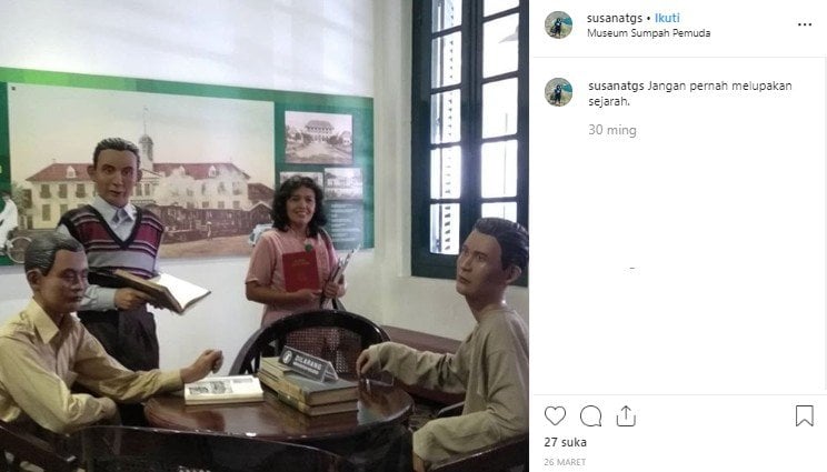 Museum Sumpah Pemuda di Jakarta. (Instagram/@susantgs)