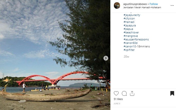 Jembatan Youtefa di Papua. (Instagram/@agustinusprabowo)