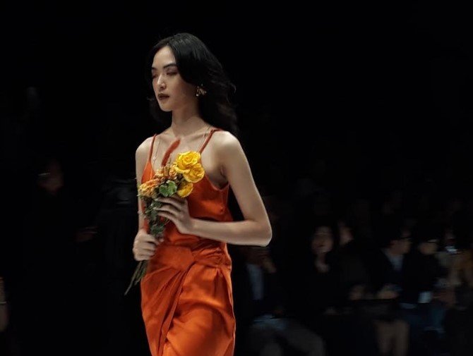 Paulina Katarina di Penutupan JFW 2020. (Suara.com/Risna Halidi)