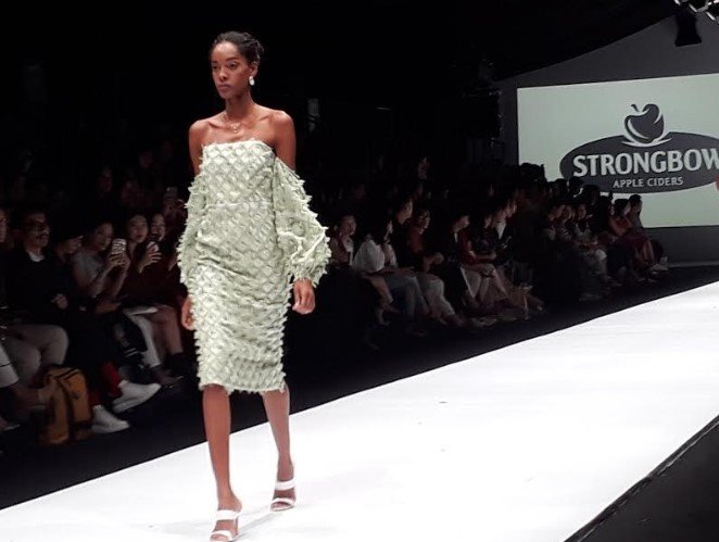 Paulina Katarina di Penutupan JFW 2020. (Suara.com/Risna Halidi)