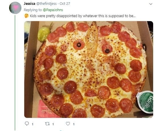 Ekspektasi vs Realita Pizza Bertema Halloween (twitter.com/thefirstjess)