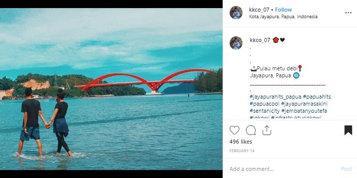 Jembatan Youtefa di Papua. (Instagram/@kkco_07)