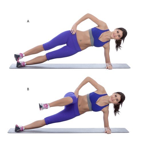 Olahraga side plank. (shutterstock)