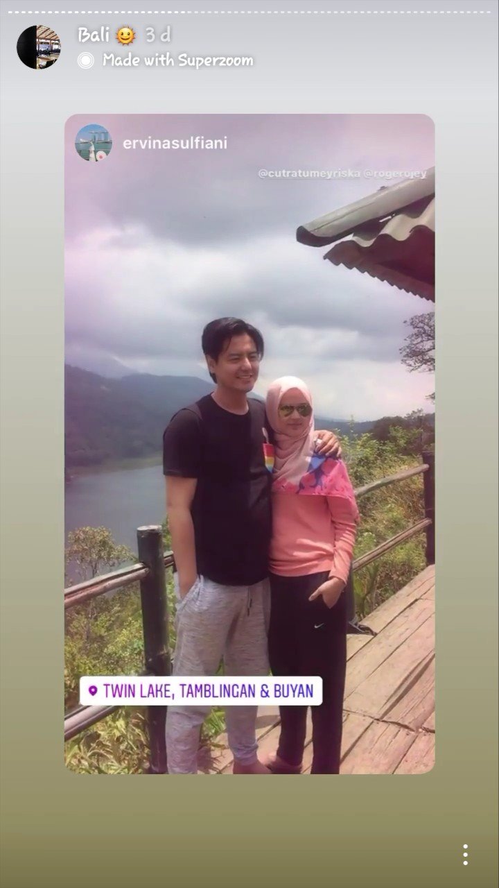 Cut Meyriska dan Roger Danuarta di Bali (instagram.com/cutratumeyriska)