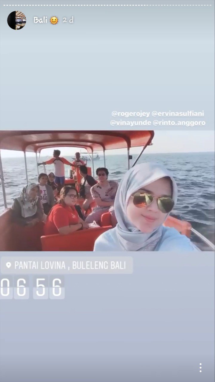 Cut Meyriska dan Roger Danuarta di Bali (instagram.com/cutratumeyriska)