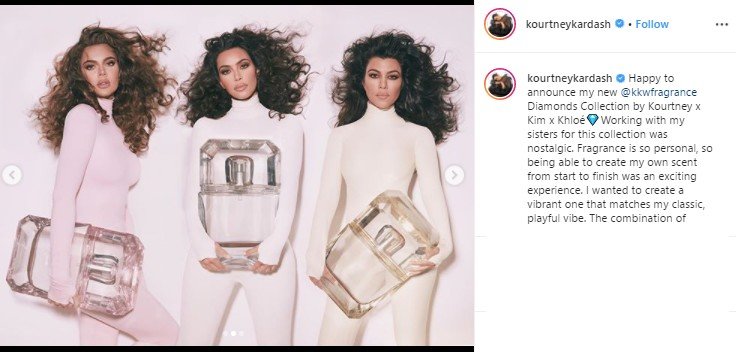 Kardashian Bersaudara Rilis Parfum Baru. (Instagram/@kourtneykardash)