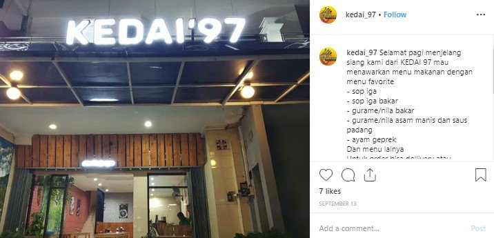 Kopi Payo di Citeureup, Bogor. (Instagram/@kedai_97)