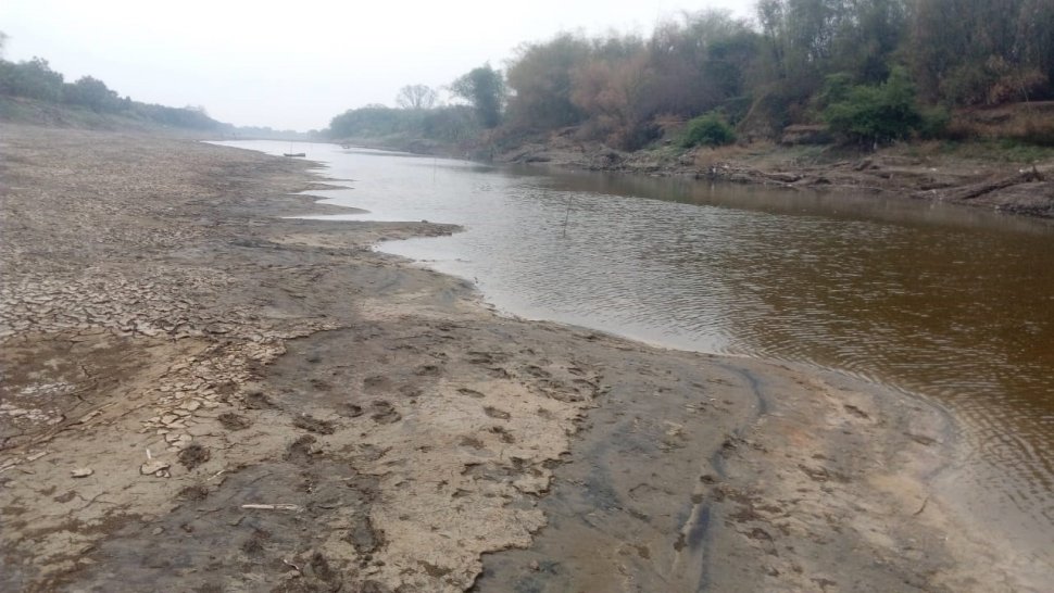 Aliran Sungai Bengawan Solo mengering. [Suara.com/Tofan Kumara]