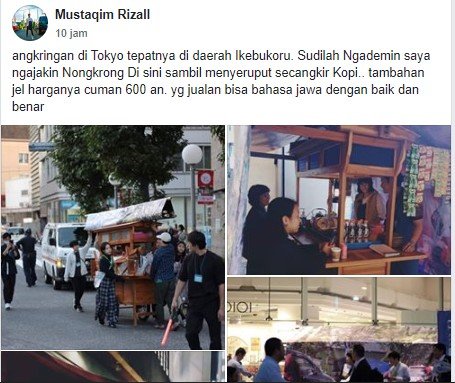 Keren Ada Angkringan  di Jepang  Penjualnya Mahir 