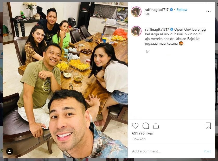 Raffi Ahmad dan Nagita Slavina di Bali (instagram.com/raffinagita1717)