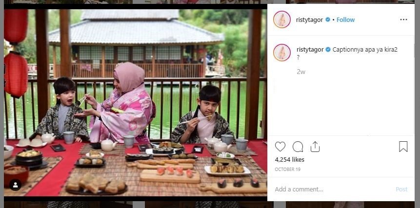 Risty Tagor Liburan di Lembang dengan Anak-anak (instagram.com/ristytagor)