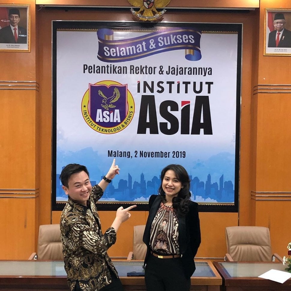 Risa Santoso, rektor termuda di Indonesia. (Instagram/@michaelsugijanto)
