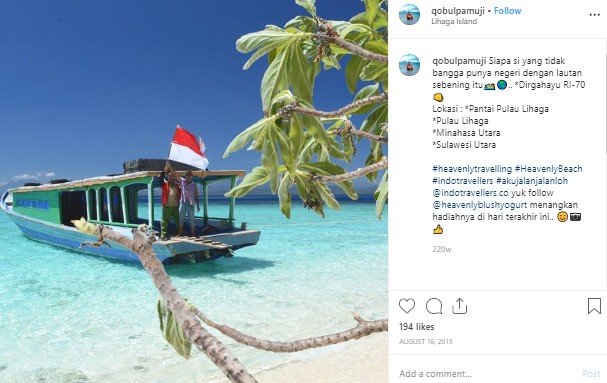 Likupang jadi Destinasi Super Prioritas. (Instagram/@qobulpamuji)