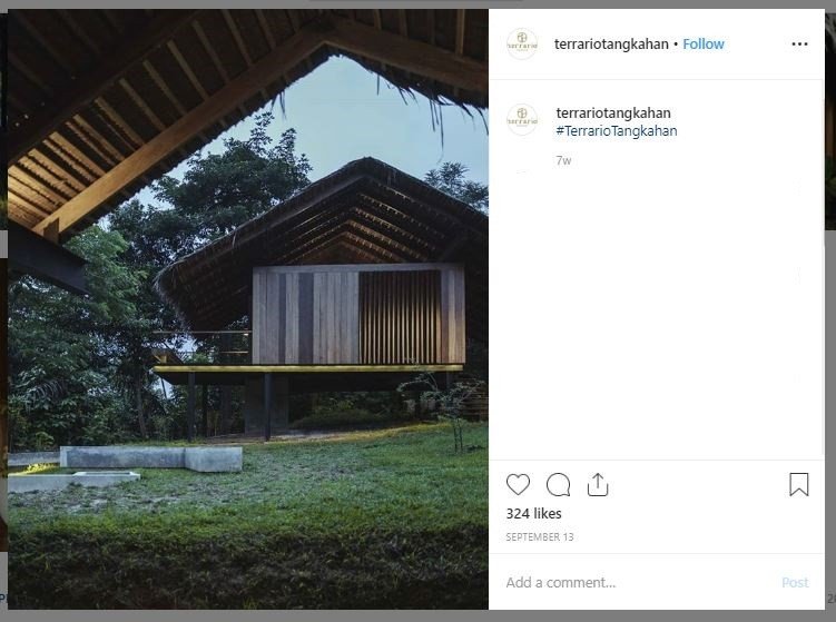 Terrario Tangkahan, Penginapan Milik Nicholas Saputra (instagram.com/terrariotangkahan)