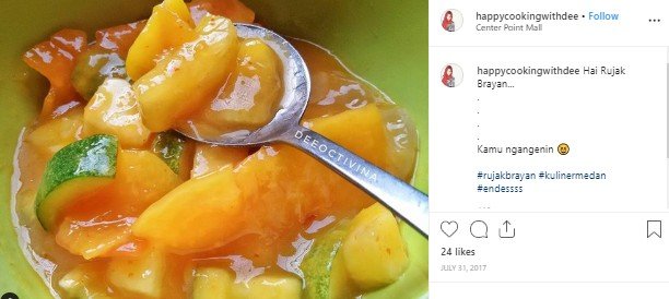 Ruja Brayan khas Medan (Instagram/@happycookingwithdee)