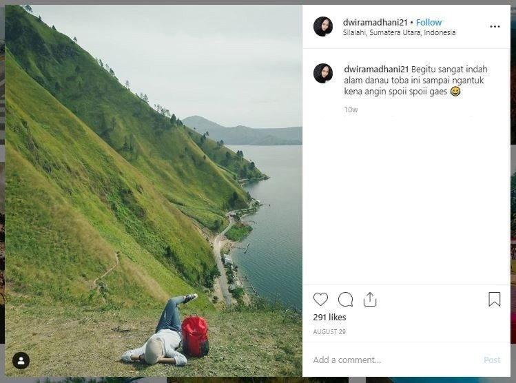 Bukit Siadtaratas, Danau Toba (instagram.com/dwiramadhani21)