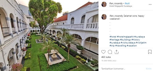 Hotel Majapahit di Surabaya. (Instagram/ifan_rosandy)