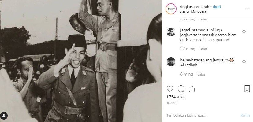 Jendral Sudirman. [Instagram]