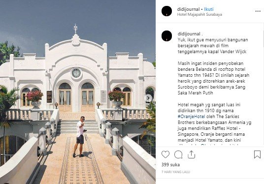 Wisata sejarah di Surabaya untuk peringati Hari Pahlawan. (Instagram/@didijournal)