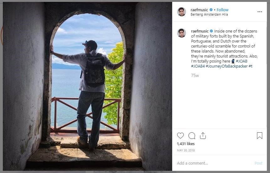 Wisata Hari Pahlawan di Indonesia Timur (instagram.com/raefmusic)