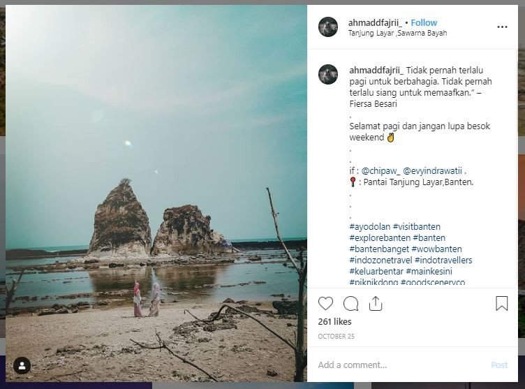 Wisata Pantai di Banten (instagram.com/ahmaddfajrii_)