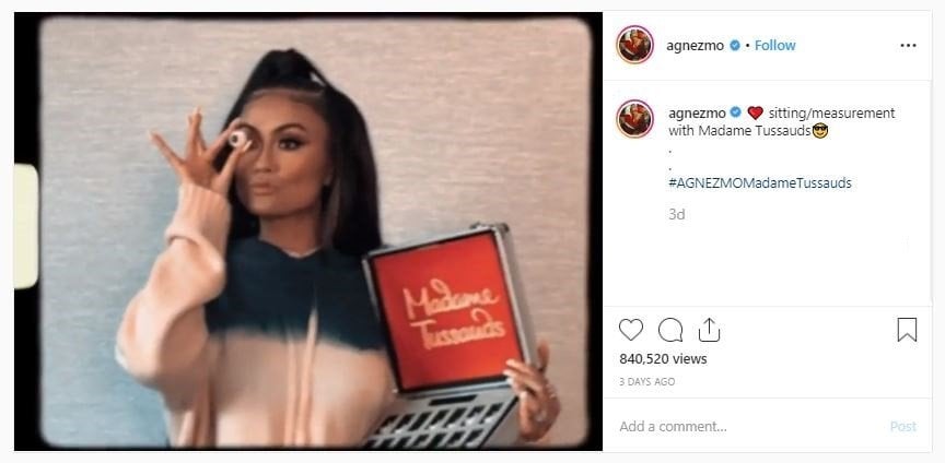 Agnez Monica Jalani Pengukuran Madame Tussauds (instagram.com/agnezmo)