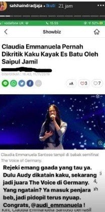 Unggahan Juwita Salshadilla.