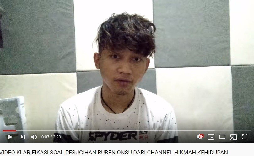 Pemilik akun YouTube Hikmah Kehidupan minta maaf