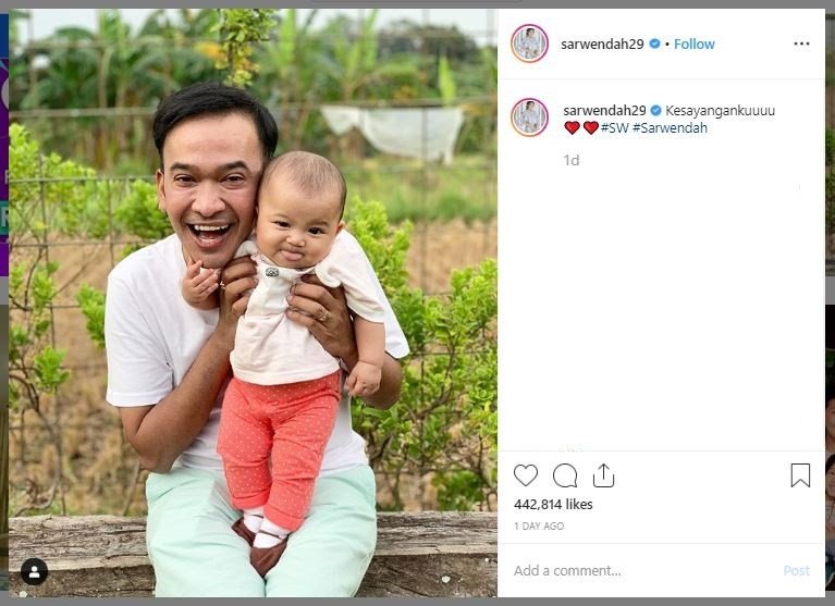 Ruben Onsu Liburan Sekeluarga ke Puncak (instagram.com/sarwendah29)
